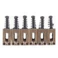 thumbnail image 2 of 6 Pcs Selle de Rouleau pour Guitare Électrique, Selles de Rouleau de Pont Tremolo Réglables Ponts du Système Tremolo Pièces de Rechange Bronze, 2 of 8