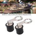 thumbnail image 3 of 2PCS Boat Plug Snap Handle, Boat Plugs Snap Handle Drain Plug, Stainless Steel Drain Snap Plug Rubber Boat Plug, Marine Boat Drain Twist Plug, Marine Boat Rubber Plug, 3 of 7