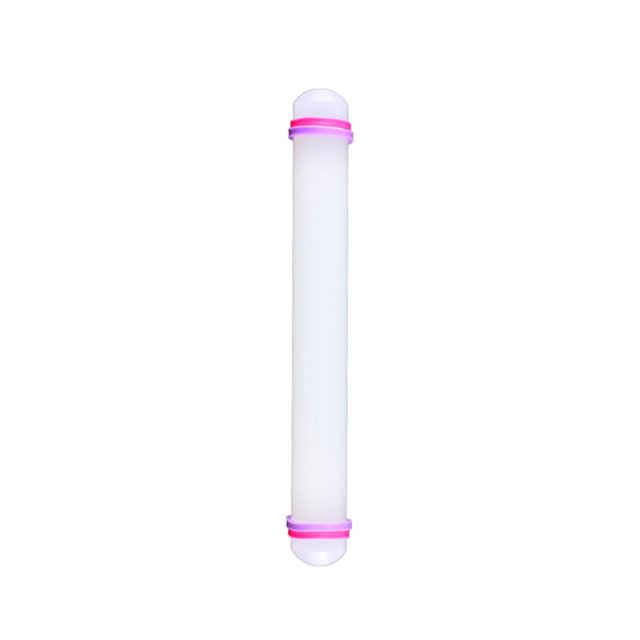 Abbracc Fondant Rolling Pin with Rings, Non-, Long, for Decorating Cakes, And Biscuits 9 inch