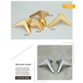 thumbnail image 3 of pitrice 4 Pieces Household Sofa Couch Coffee Table Steel Pieces Sofa Couch Leg Bathroom Modern Triangular Legs Furniture Accessories Hardware Black 15cm, 3 of 9