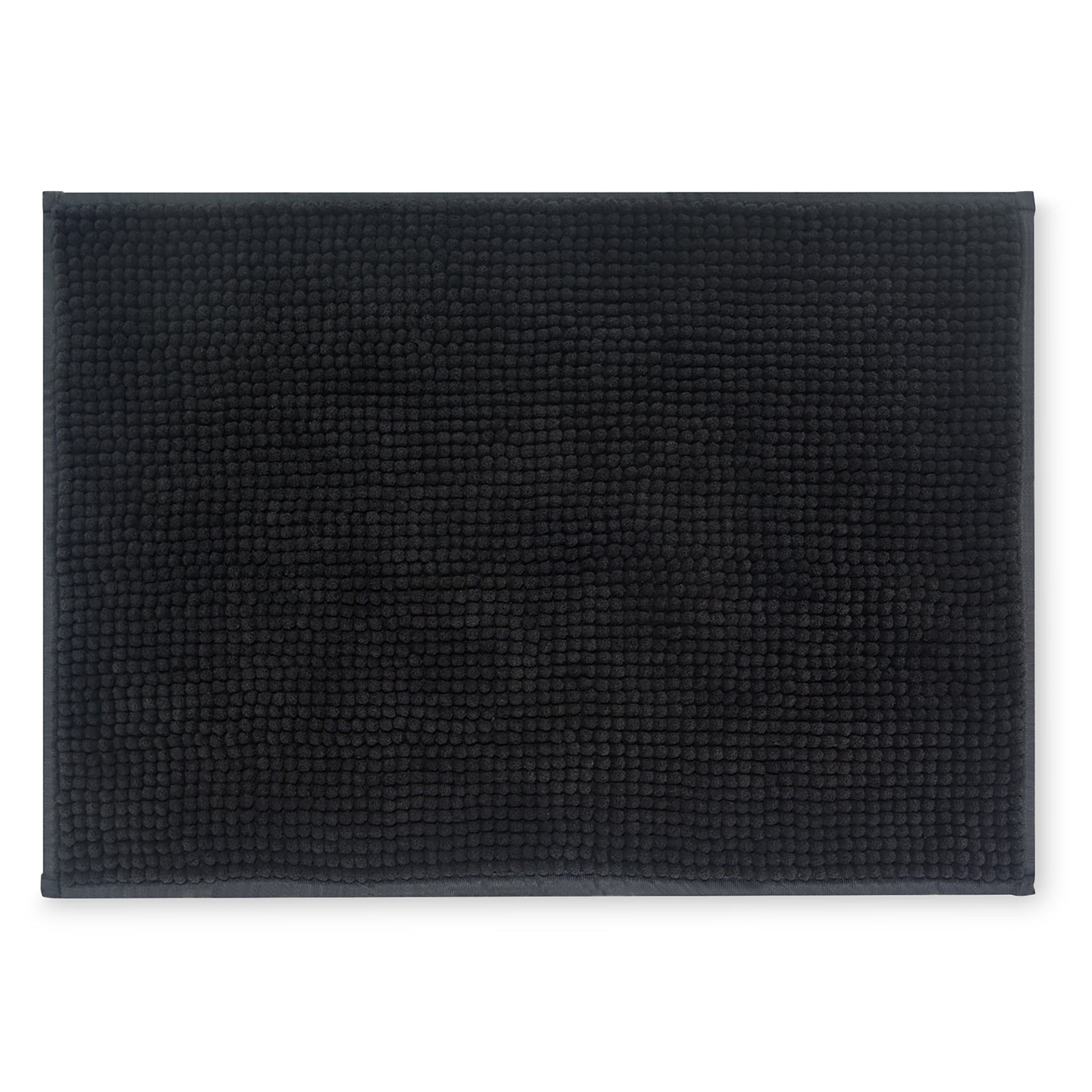 Mainstays Noodle Black Bath Rug, 17" x 24"