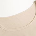thumbnail image 4 of FAIWAD Women's Ribbed Long Sleeve Crop Top Basic Slim Stretch Irregular Hem Pullover Tops with Thumb Hole, 4 of 7