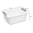 thumbnail image 2 of Sterilite Medium White Stacking Basket, 2 of 3