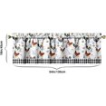 thumbnail image 5 of 1 Piece Chicken Kitchen Curtains and Valances Set for Windows Rooster Kitchen Window Curtains Over Sink Decor 18x54 in, 5 of 5