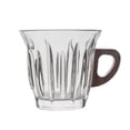 thumbnail image 2 of VVQ Dirty Australian White Coffee Cup, Exquisite Household Glass Cup with Walnut Wood Handle, 12oz Clear Borosilicate Glass Coffee Mug for Home Office Coffee Shop, Desktop Decorations Gifts, 2 of 6