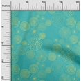 thumbnail image 2 of oneOone Viscose Chiffon Turquoise Green Fabric Abstracts Sewing Craft Projects Fabric Prints By Yard 42 Inch Wide, 2 of 5