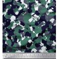 thumbnail image 1 of Soimoi polyester Crepe Fabric Two Tone With White Camouflage Print Fabric by the Yard 42 Inch Wide, 1 of 3