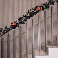 thumbnail image 1 of Amzcrzy Simulation Vine Halloween Rose Leaves Simulation Rattan Artificial Rose Leaves Decoration Arrangement Thanksgiving Pumpkin Rattan. Christmas Decorations Halloween Decorations Fall Decor, 1 of 6