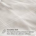 thumbnail image 2 of Bare Home Ultra-Soft Sheet Set - Premium 1800 Collection - Deep Pockets - 3-Pieces - Twin, Modern Plaid - Stone/White, 2 of 8