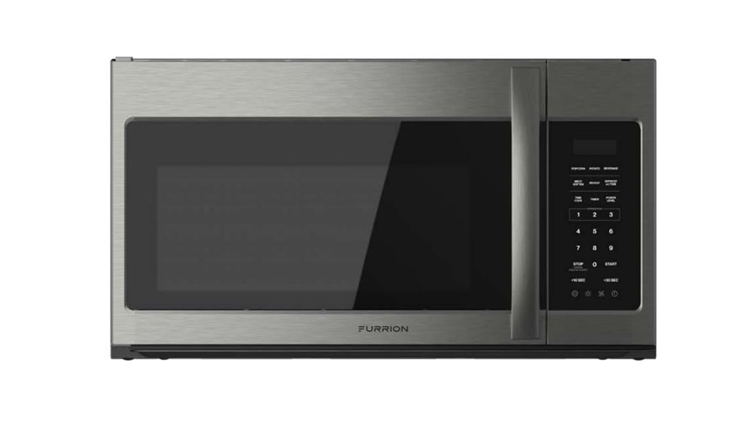 Furrion LLC Microwave Oven FMSMA17-SS Over The Range; 1.7 Cubic Foot Capacity; 950 Watts; LED Panel Temperature Control; Stainless Steel; With Glass Turntable; Without Trim Kit