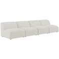 thumbnail image 1 of Meridian Furniture Miramar Crème Durable Lin Texturé Sofa Modulaire, 1 of 9