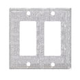 thumbnail image 2 of WHEANG Crystal Home Decor 1Set Silver Shiny Rhinestones Wall Plate Light Cover Wall Plate Cover Light Cover Decorative Bling Light Cover For Home Ornaments, 2 of 4