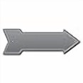 thumbnail image 3 of SignMission P-ARROW-999839 6 x 18 in. Wide Gray Arrow Sign, 3 of 4