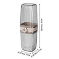 thumbnail image 2 of Porte-brosse à Dents de Voyage Portable 2-en-1 et Gobelet de Rinçage avec Couvercle pour le Camping, la Randonnée, les Voyages, Conception Grande Capacité, 2 of 6