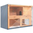 thumbnail image 4 of Baohd Rabbit Hutch Cover Double Decker Breathable Pet Bunny Cage Portable Dustcover Ventilation Protector Protective Sheath Outdoor Grey, 4 of 9