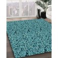 thumbnail image 3 of Ahgly Company Machine Washable Indoor Square Transitional Turquoise Green Area Rugs, 8' Square, 3 of 7