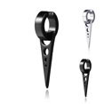 thumbnail image 1 of 1 Pair Men Geometric Titanium Steel Ear Clips Prevent Allergy Ear Clips Male Non Piercing Jewelry Earrings, 1 of 9