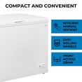 thumbnail image 4 of Kenmore 8.7 Cu. Ft Chest Freezer, 246L, Manual Defrost, Balanced Hinge Lid, Garage-Ready, White, Small Freezer, 4 of 9
