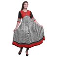 thumbnail image 1 of Bimba Kurtis Indiennes pour Femmes Imprimées, Kurti Anarkali Ligne A, Robe Décontractée, 1 of 5