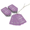 thumbnail image 3 of Inkdotpot Pack Of 50 Good Bye Tension Hello Pension Retirement Favor Paper Tags Craft Real Silver Foil Hang Tags, 3 of 6