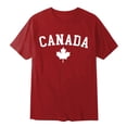thumbnail image 3 of WEIYLL T-Shirt Femme Jour du Canada Imprimé Feuille d'Érable Rouge Tailles TG, 3 of 3