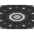 thumbnail image 1 of Ahgly Company Machine Washable Indoor Rectangle Transitional Midnight Gray Area Rugs, 4' x 6', 1 of 7