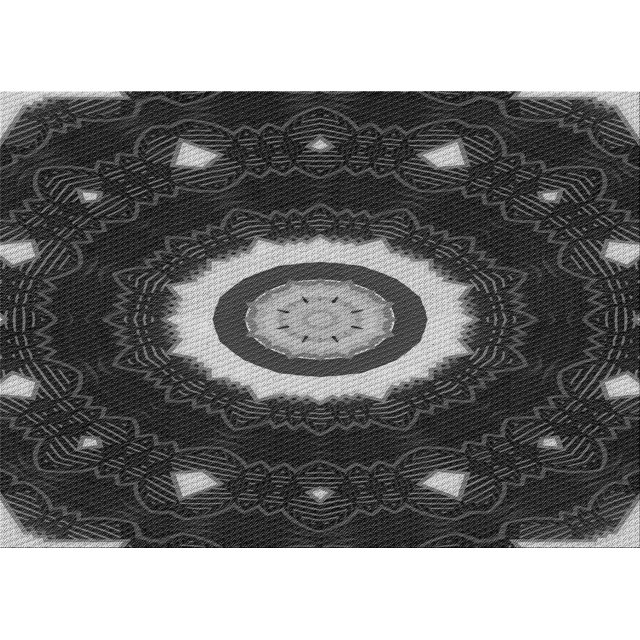 Ahgly Company Machine Washable Indoor Rectangle Transitional Midnight Gray Area Rugs, 6' x 9'