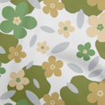 thumbnail image 1 of oneOone Georgette Viscose Green Fabric Floral Sewing Craft Projects Fabric Prints By Yard 42 Inch Wide, 1 of 4
