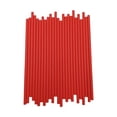 thumbnail image 1 of 100 Pailles en Papier Jetables Rouges / Pailles en Papier Kraft Biodégradables pour Boissons Chaudes et Froides / Alternative Écoresponsable au Plastique / Fournitures pour Fêtes et Événements, 1 of 6