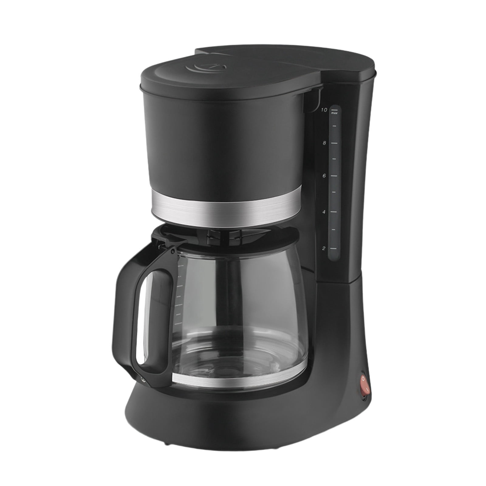 Btomtd Drip Coffee Maker Home Automatic Integrated Small Coffee Maker Office Mocha Coffee Pot, Black