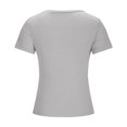 thumbnail image 5 of BVOFAR Women's Casual Short Sleeve Square Neck T-Shirts Summer Ribbed Knit Tops Solid Color Slim Fit Tee Shirts 2025, 5 of 5