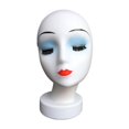 thumbnail image 2 of Bunblic Hat Display Rack Female Head Mannequin Display Model Manikin for Headwear Jewelry Glasses Hats Making Styling E, 2 of 8