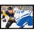 thumbnail image 1 of Sidney Crosby & Auston Matthews Framed 20x29 Face-Off Canvas, 1 of 4