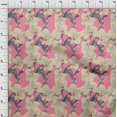 thumbnail image 3 of oneOone Cotton Flex Fabric Leaves & Orchids Floral Decor Fabric Printed BTY 40 Inches Wide, 3 of 4