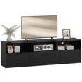 thumbnail image 1 of HOMCOM Modern TV Table with 3 Cabinets, 85 Inch TV Stand for Living Room, 1 of 10