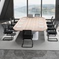 thumbnail image 2 of Gymax Office Guest Chair Set of 10 Conference Reception Chair w/ Lumbar Support & Sled Base, 2 of 10