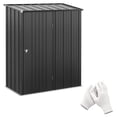 thumbnail image 1 of Outsunny 5'x3' Outdoor Storage Shed w/ Single Door, Black, 1 of 10