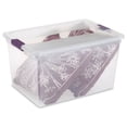 thumbnail image 4 of Sterilite ClearView 66 Quart Stacking Storage Tote w/ Latch Lid, 24 Pack, 4 of 5