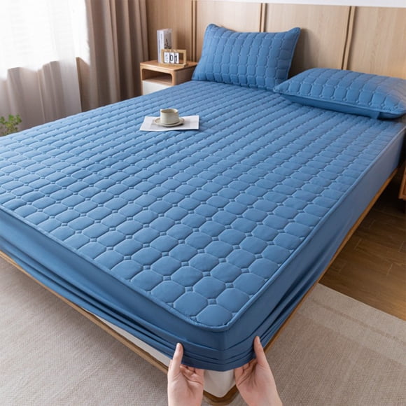 PEONAVET Bed Sheets 6.56 X 5.9ft Thickened Mattress Companion Modern Style Brown Bed Hat with Texture Perfectly Adapted To Your Mattress Create Comfortable Bedroo