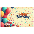 thumbnail image 3 of Colorful Balloons Birthday Celebration Backdrop Banner Happy Birthday Party Decorations Backdrop Photography Props Kids Party Supplies Birthday Decorations, 3 of 4