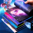 thumbnail image 1 of 1 Set Origami Paper Stars Pattern Gradient Cut Free DIY Double Side Print Handcraft Paper for School, 1 of 7