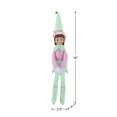thumbnail image 3 of Mr. Christmas 6.5" Decorative Elf Girl with Light Green Hat, 3 of 5
