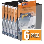 QuickFit® View Binder, D Ring, 6 Pack, 1"