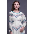 thumbnail image 5 of Bimba Tie-Dye Women Cotton Smocked Boho Renaissance Long Ruffle MaxiDress-Large, 5 of 5