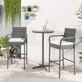 thumbnail image 4 of Costway 4PCS Patio PE Wicker Bar Chairs Counter Height Barstools With Armrests &Cushions, 4 of 9