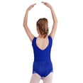 thumbnail image 2 of Doomiva Combinaison de Danse Gymnastique avec Franges et Strass pour Filles, Bleu 6, 2 of 7