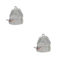 thumbnail image 2 of Ruiboury Unisex Backpack With Adjustable Straps And Stylish Durable Cloth School Backpack School Bag Book Bag Comfortable grey 2Set, 2 of 6