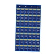 thumbnail image 2 of Wisewang Sturdy Classroom Pocket Chart Organizer Holds Cellphones Sundries And Calculators With Open Access Sturdy And Durable. 42 Pockets Blue, 2 of 6