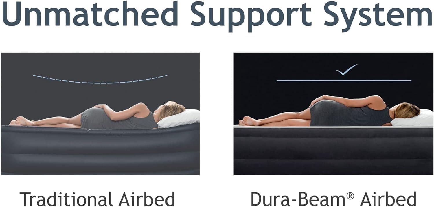 Matelas pneumatique Intex Dura-Beam® Deluxe Ultra Plush Queen avec pompe électrique intégrée