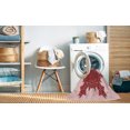 thumbnail image 2 of Ahgly Company Tapis Rectangulaire Lavable en Machine Rouge Transitionnel, 8 Pieds x 10 Pieds, 2 of 7